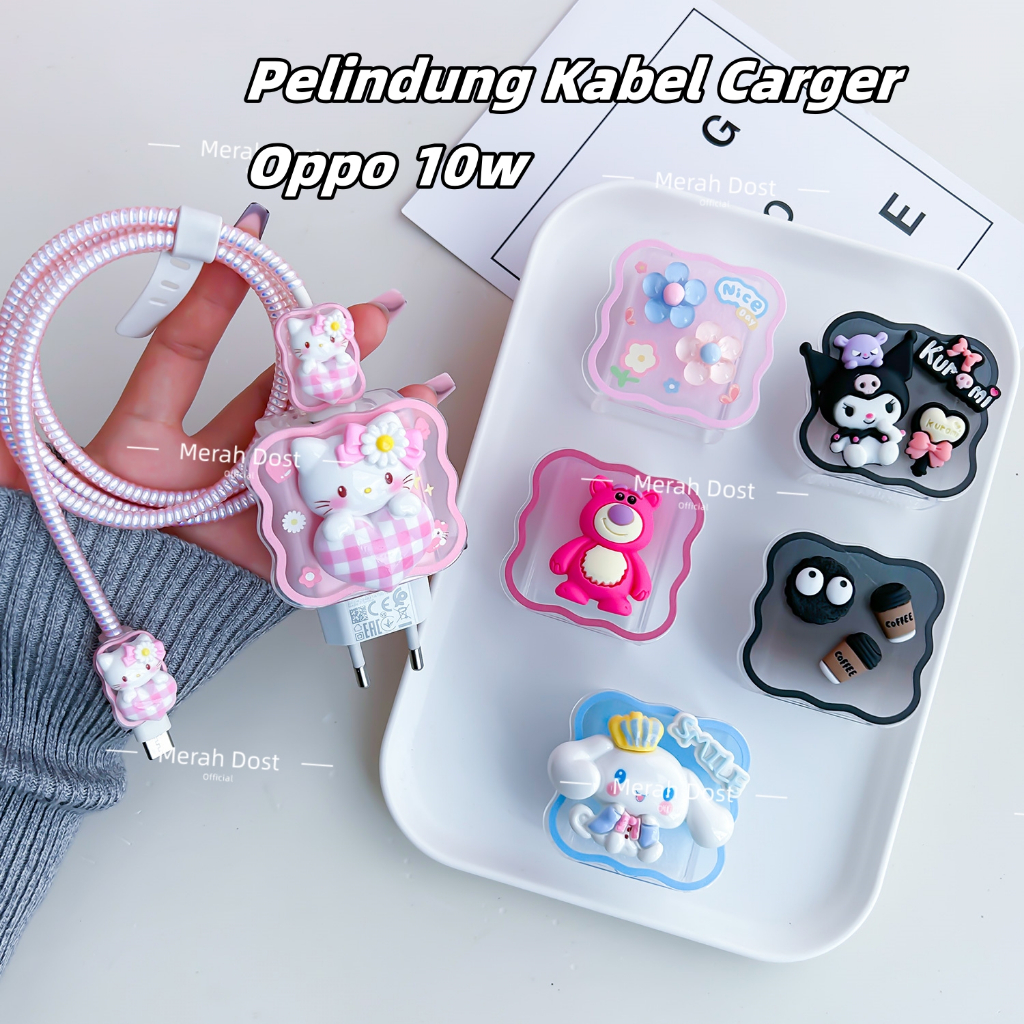 Oppo & Realme 10w Ukuran PAS | Pelindung Kabel Carger Oppo&Realme 10w Pelindung Adaptor Pelindung Ka