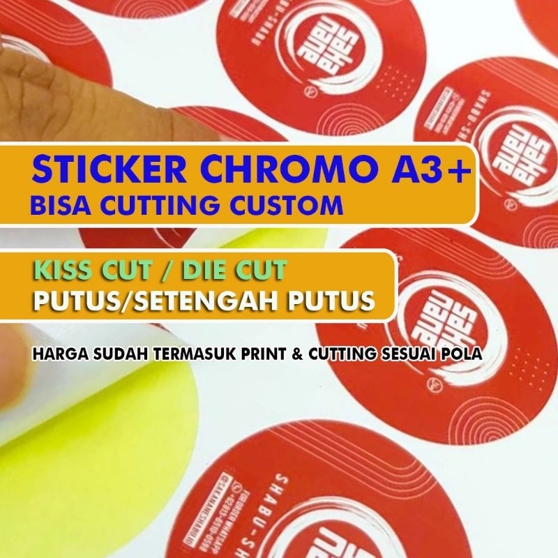 

Cetak Sticker Chromo / Cetak Sticker Label Kemasan / Label Usaha Makanan / Label Usaha Minuman