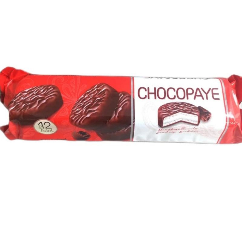 

Chocopaye Biskuit Lapis Coklat dan Marshmallow 12s