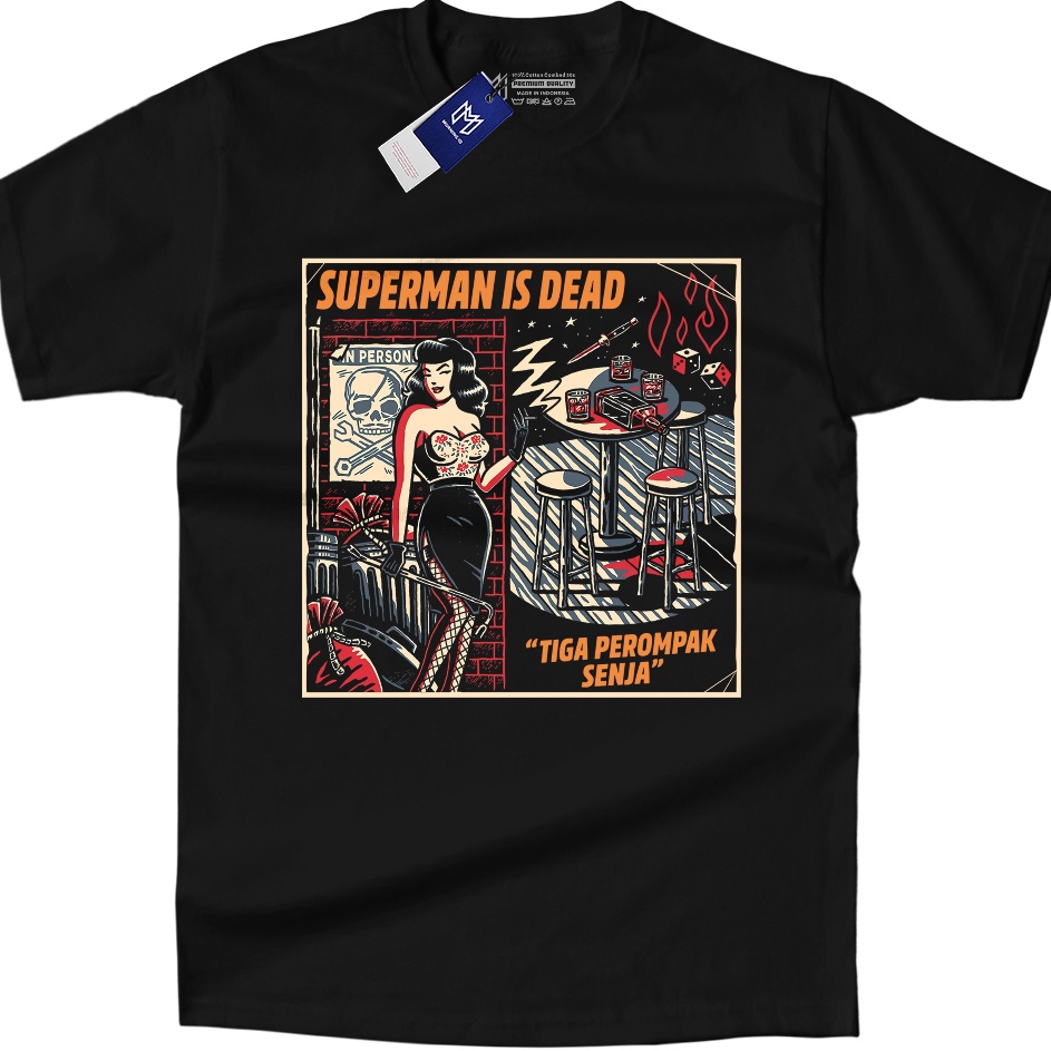 Terbatas Tshirt SID  Ta Perompak Senja  Kaos Merchandise Band Superman Is Dead