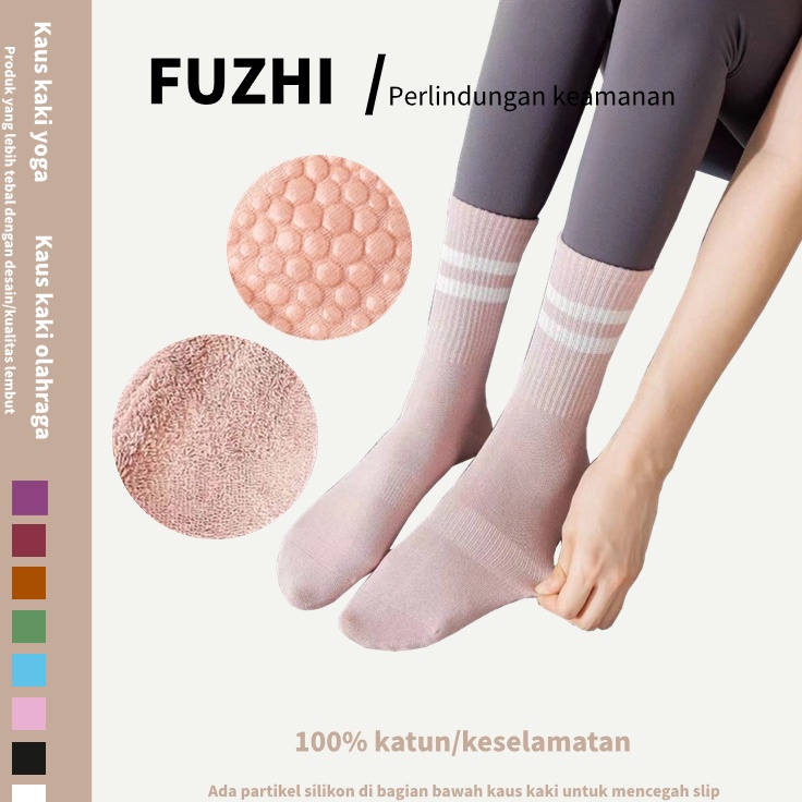 Kaos Kaki Anti Slip Tebal Kaos Kaki Pilates Kaos Kaki Yoga Kaos Kaki Gym Wanita Kaos Kaki Pilates Ka