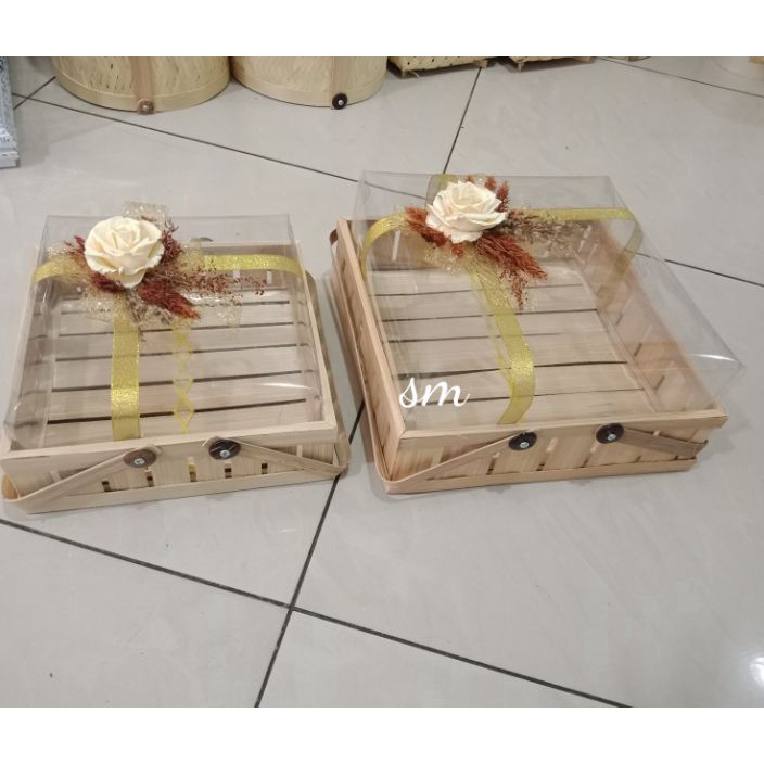 PALING AMPUH keranjang bambu kotak kue hantaran seserahan