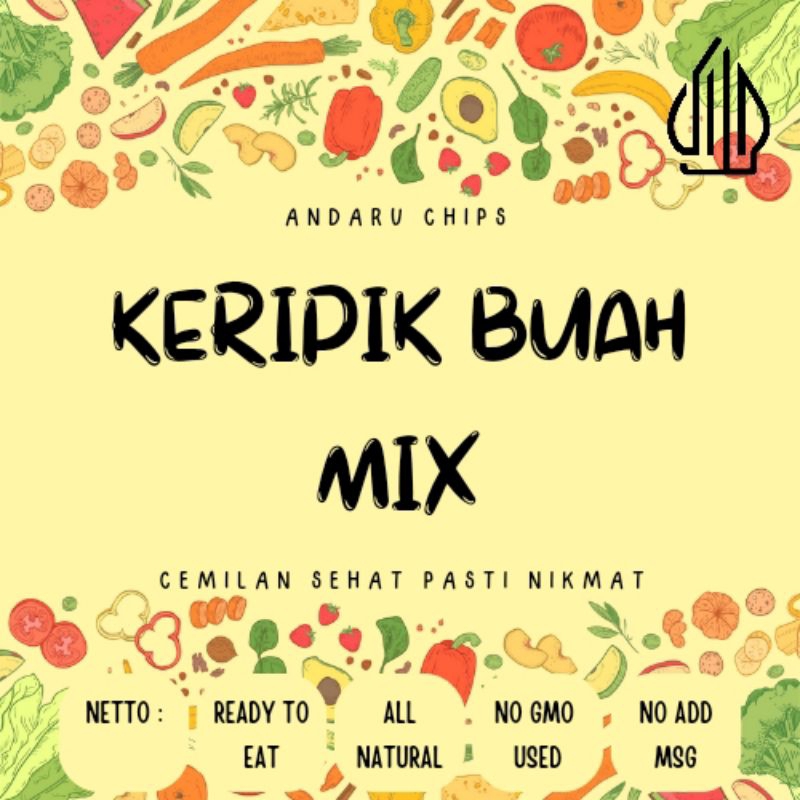 

Andaru Chips Keripik Buah MIX (200g)
