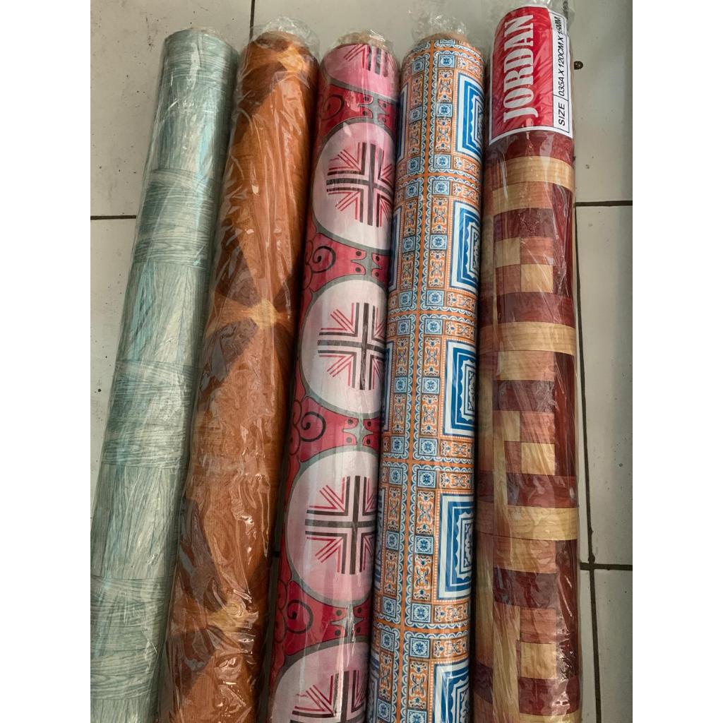 karpet lantai PVC ROLL karpet plastik karpet rollan karpet meteran taplak meja(1 ROLL)