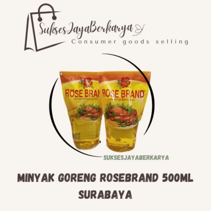 

Minyak Goreng RoseBrand 500ml/ Minyak Goreng pouch 500ml murah Surabaya
