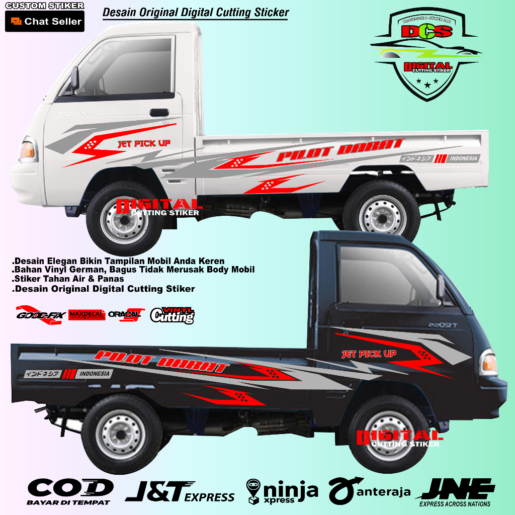 Stiker Cutting Mobil Pickup Futura Stiker PILOT DARAT Futura Suzuki Sport Stiker Variasi Mobil Picku
