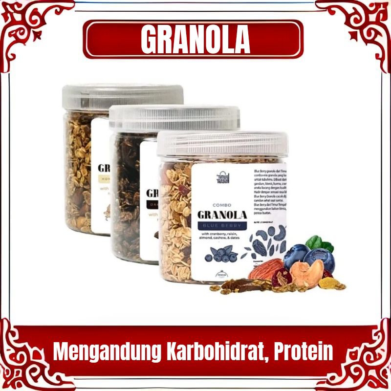 

GRANOLA COMBO TIMUR TENGAH 250 GR - SEREAL SEHAT UNTUK DIET DAN VITAMIN IBU HAMIL