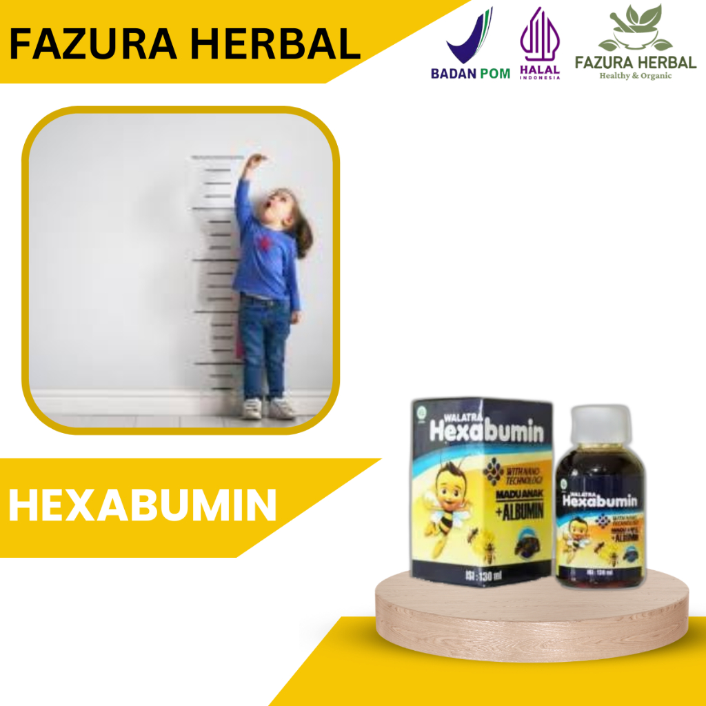 Hexabumin - Vitamin Penambah Tinggi Badan Anak, Vitamin Tinggi Badan Anak, Vitamin Agar Anak Tinggi
