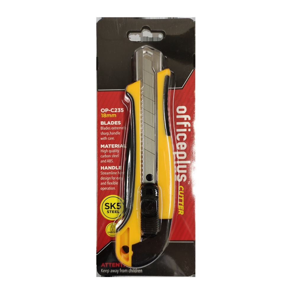 

Gramedia Cirebon - OFFICE-P UTILITY CUTTER HANDGRIP 18MM OP-C235