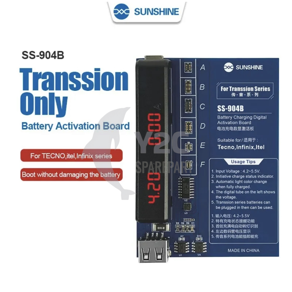 SUNSHINE SS-904B UNTUK TECNO ITEL INFINIX ALAT TEMBAK BATERAI BATRE BATERE / ALAT SERVIS SERVICE HP