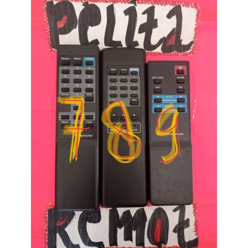 REMOTE STB TV VENUS RECEIVER DIGITAL PARABOLA ORIGINAL TERLENGKAP