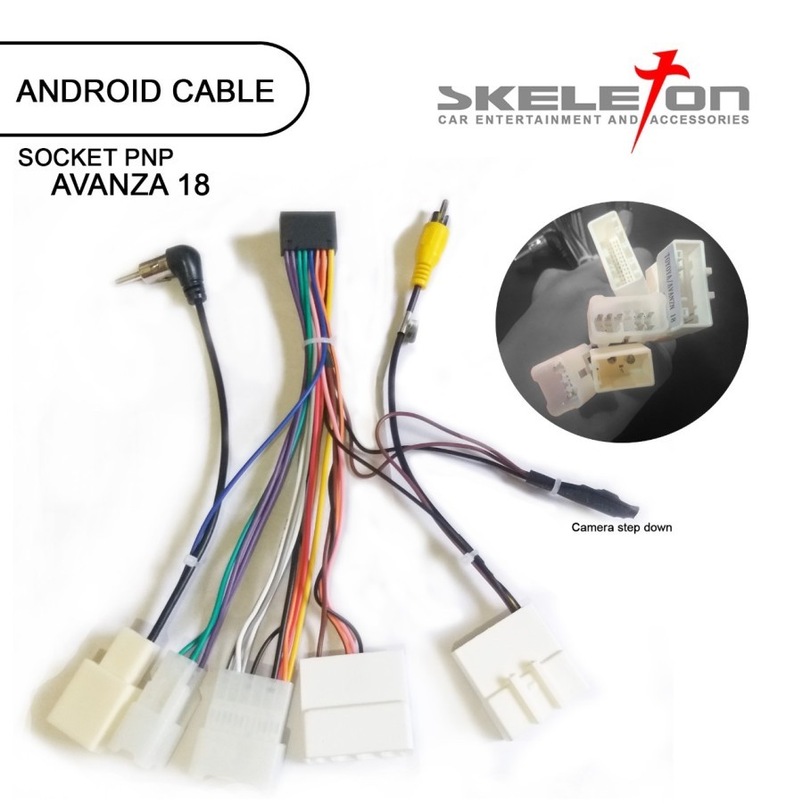 KABEL SOKET HEAD UNIT UNTUK MOBIL TOYOTA AVANZA18