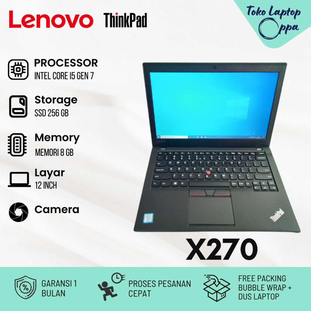 Laptop lenovo core i3/i5/i7 ram 8gb ssd 256gb