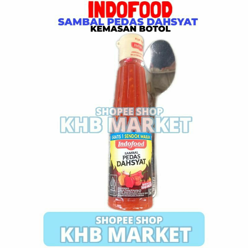 

Sambal Pedas Dahsyat Indofood Kemasan Botol 135ml