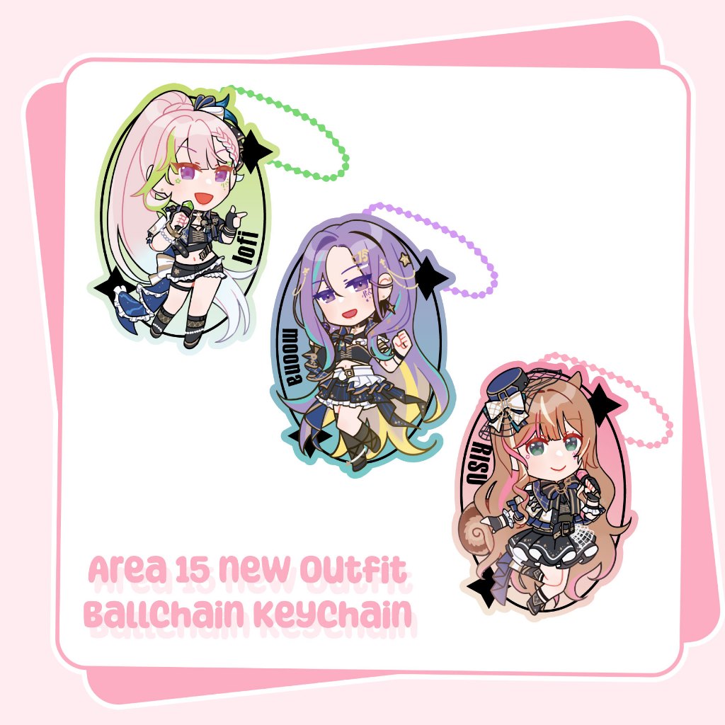 Area 15 Moona Risu Iofi Keychain Akrilik