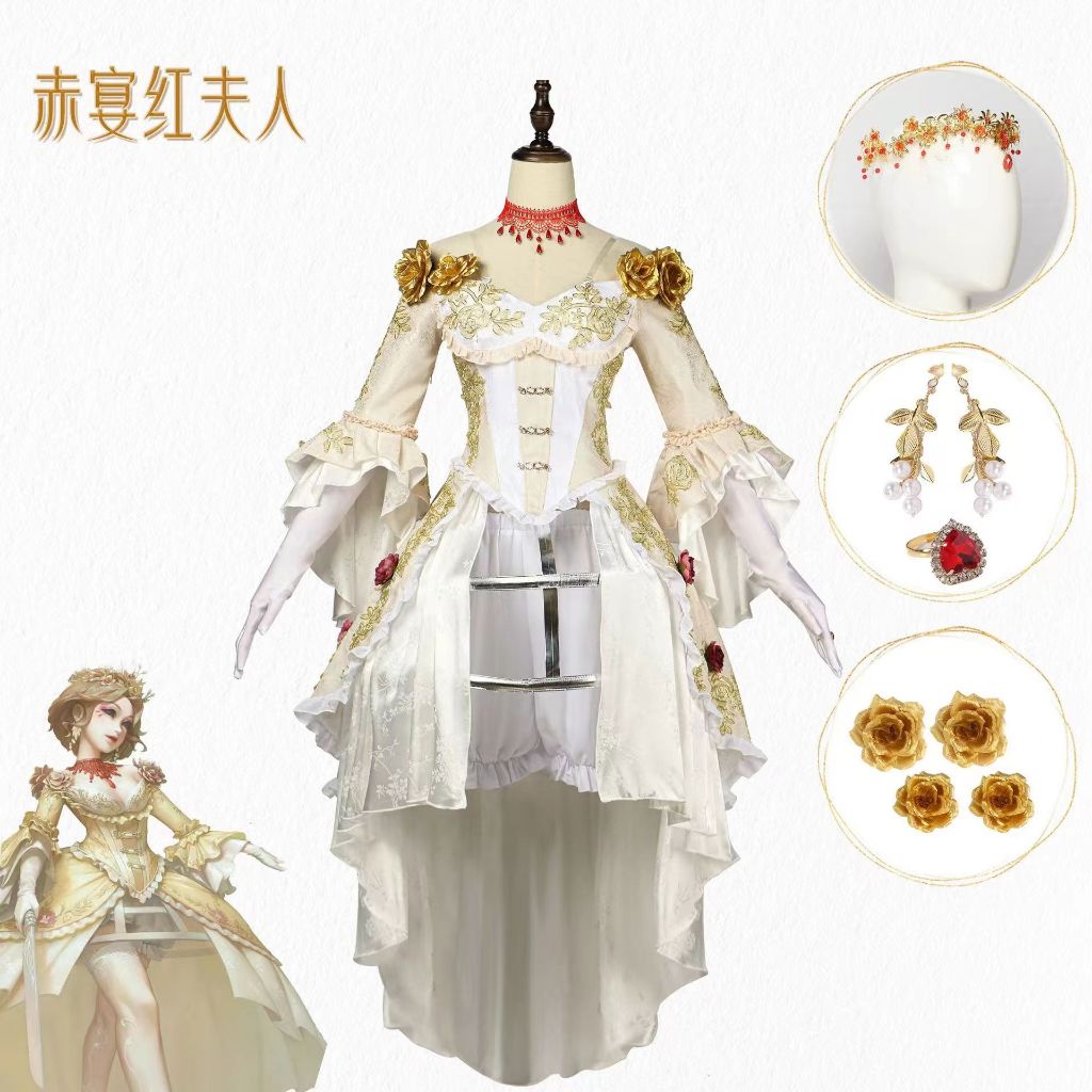 Game Identity V Cosplay Costumes Bloody Queen Mary Cosplay Costume Bloodbath Skin Uniforms Clothes S