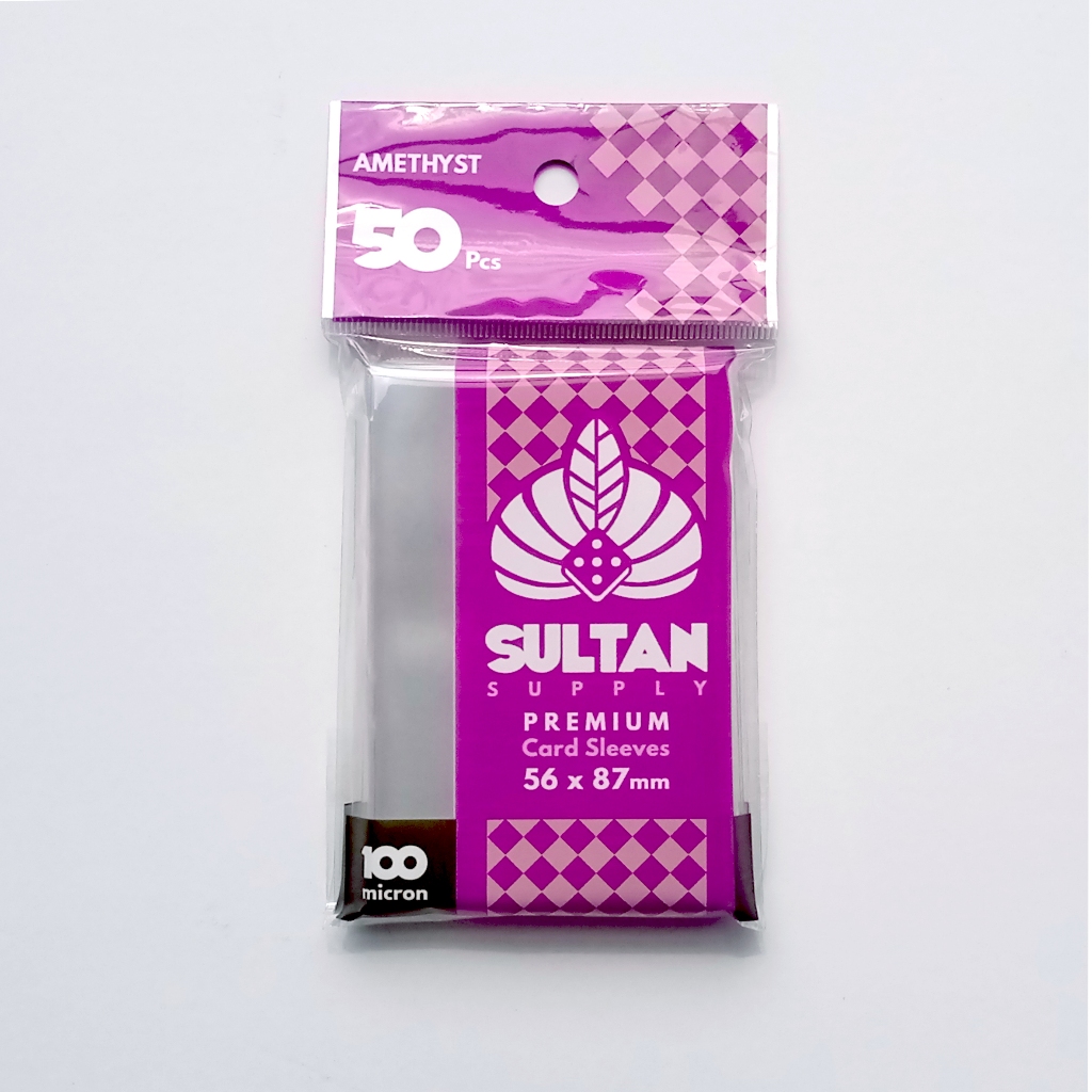 Sultan Sleeve Amethyst 100m 56 x 87 mm ( isi 50 ) Card Sleeve