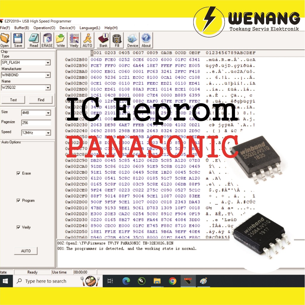 FIRMWARE TV LED Panasonic tinggal pasang