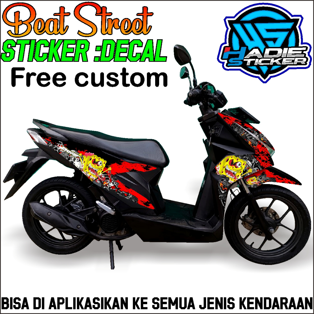 Sticker beat street spongebob zombie