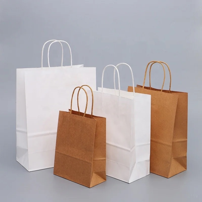 

(10 PCS) Paper Bag Kraft Premium Small 16x7x24 / Tas Kertas Premium
