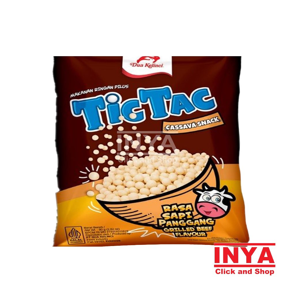 

TicTac Cassava Snack Rasa Sapi Panggang 14gr - Cemilan