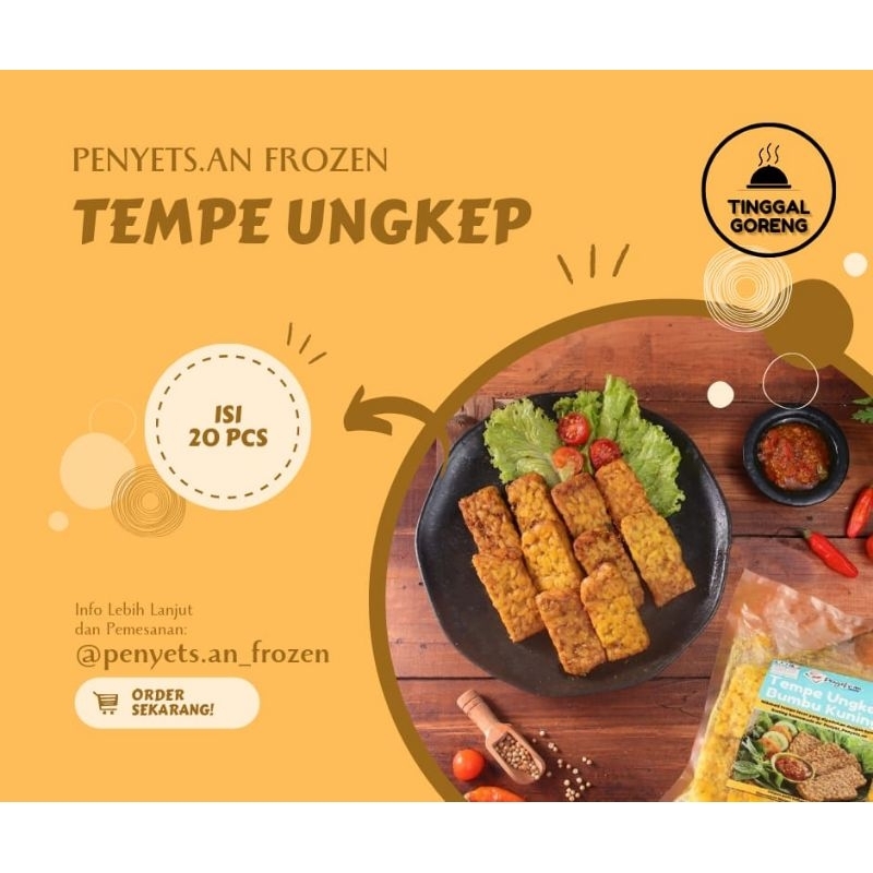 

PENYETSAN TEMPE UNGKEP BUMBU KUNING - TINGGAL GORENG