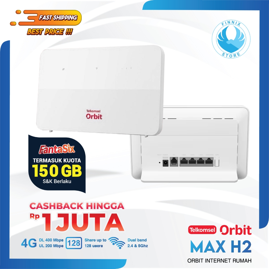 Promo Modem Router Huawei B636 Telkomsel Orbit Max H2 Modem Wifi 4G Free Kuota