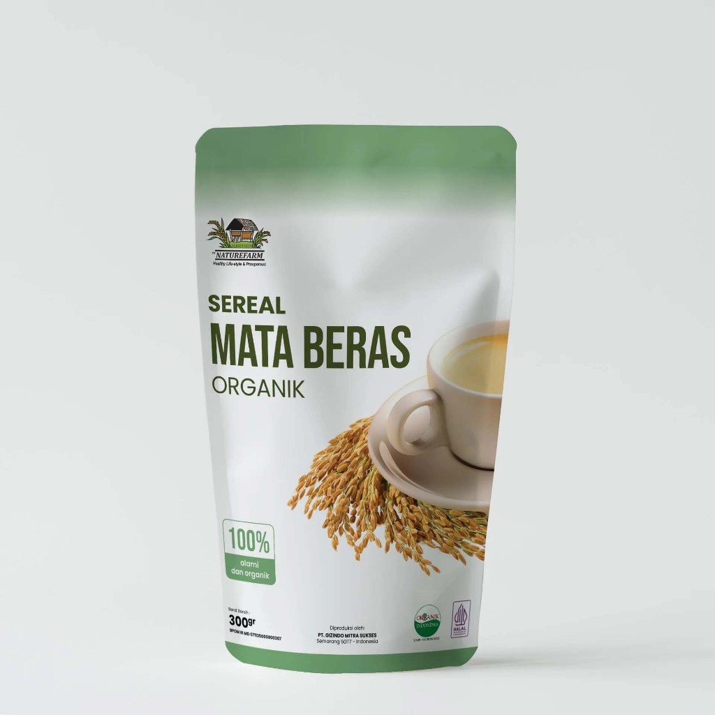 

nature farm Sereal Mata Beras Organik 200gr (bersertifikat)