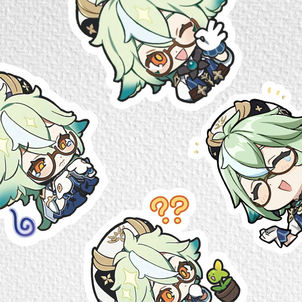

[ VINYL & CHROMO 7 CM] cetak stiker Game/STIKER MURAH TEMA Ghensin impact [ SUCROSE ]/stiker label genshin/label stiker murah/lucu