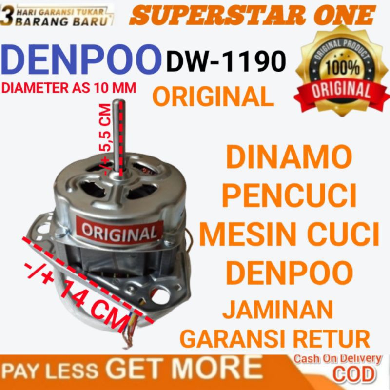 Dinamo Wash/Pencuci Mesin Cuci Denpoo DW-1190