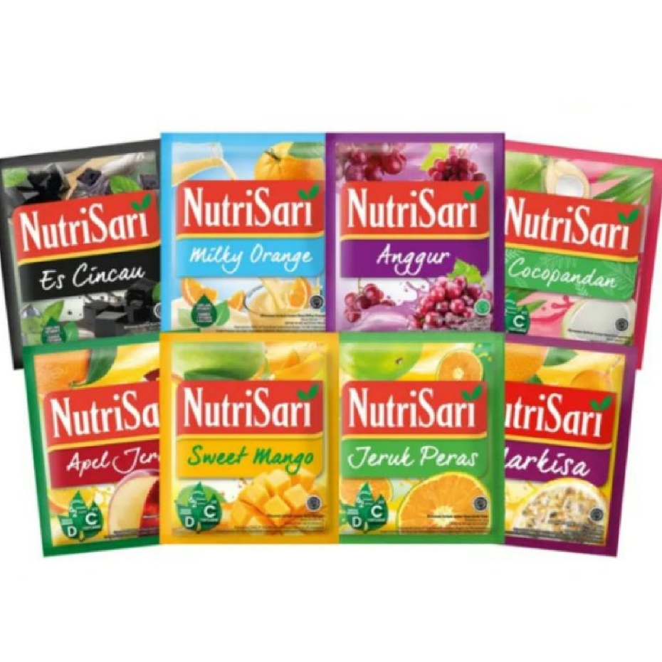 

Minuman Nutrisari 1 Renceng isi 5 Pcs - Nutri Sari Sachet 5 Sachet