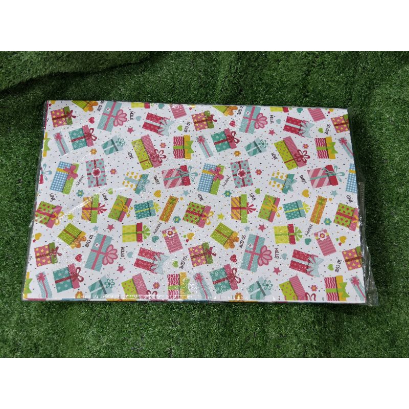 

kertas kado merk KIKY isi 50 lembar