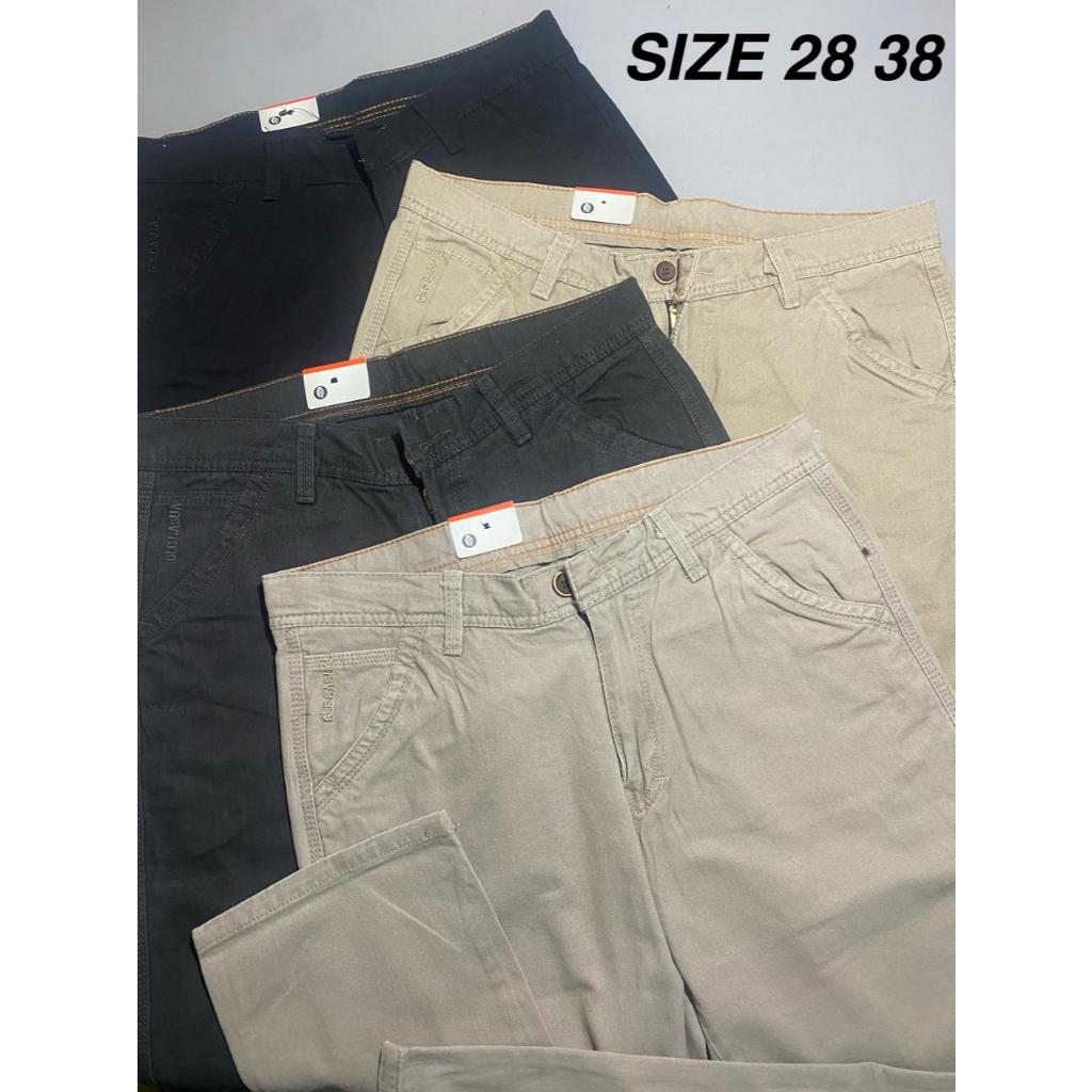 Celana Panjang Pria Standar Reguler Kualitas CARDINAL Merk GLG CASUAL Bahan Katun Formal Kasual