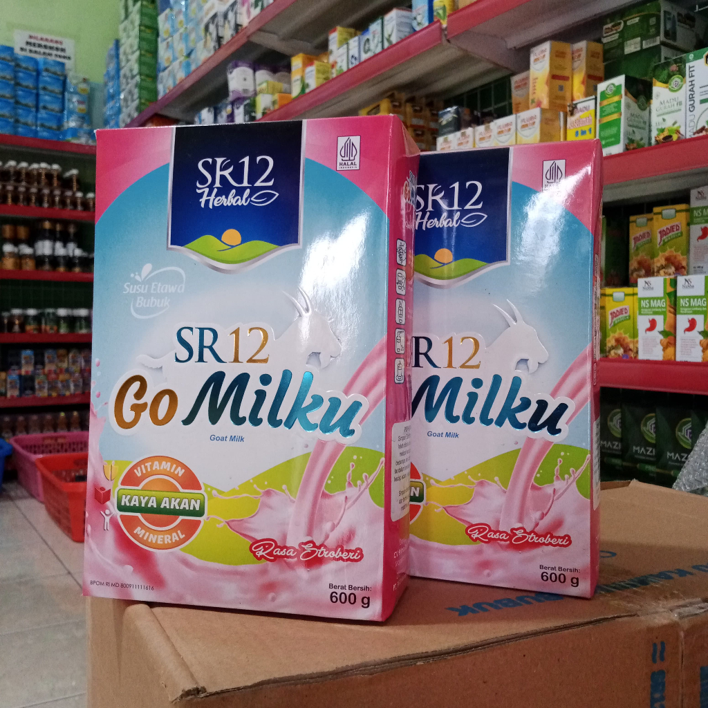 

SR12 Go Milku STRAWBERRY 600gr Susu Kambing Etawa GOMILKU SR 12 600gr Meningkatkan Kesehatan Tulang