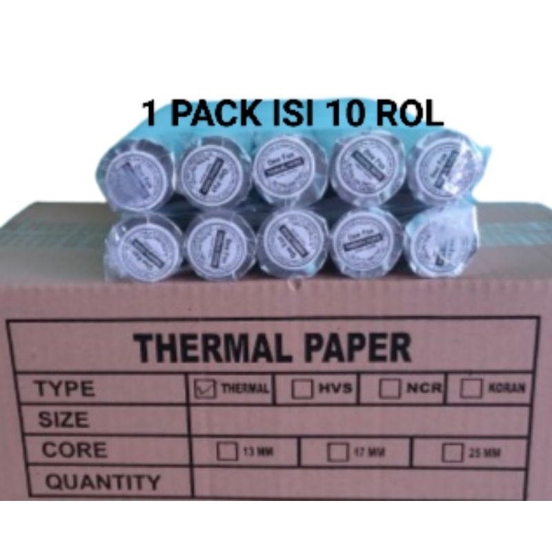 

10 Roll Kertas Kasir thermal 57x30mm