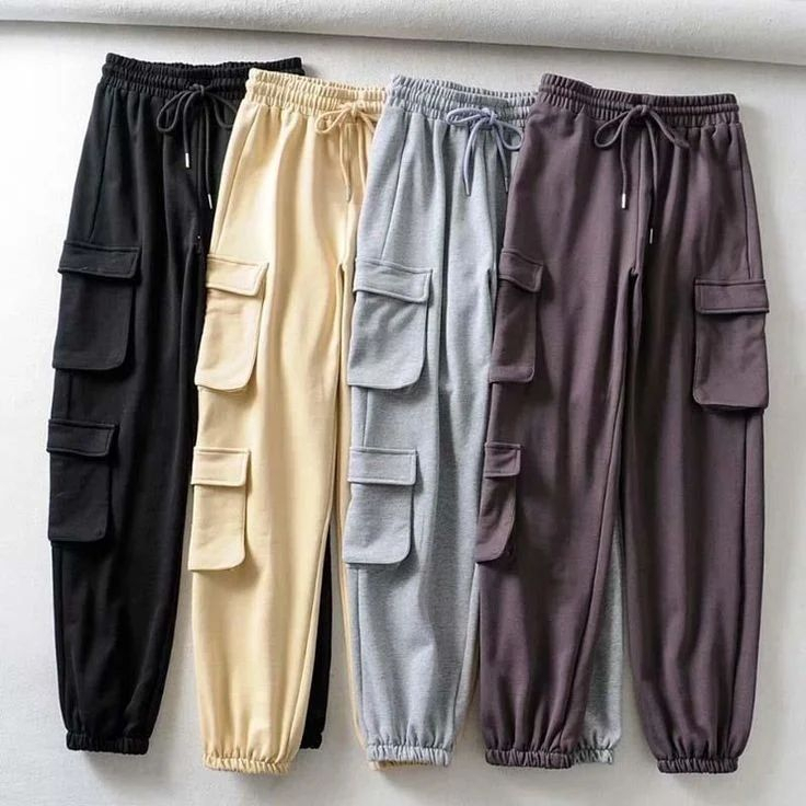 Sasikirana - Jogger Twice Pants Bahan Fleece / Celana Wanita Lebaran 2026 / Celana Wanita Kekinian /