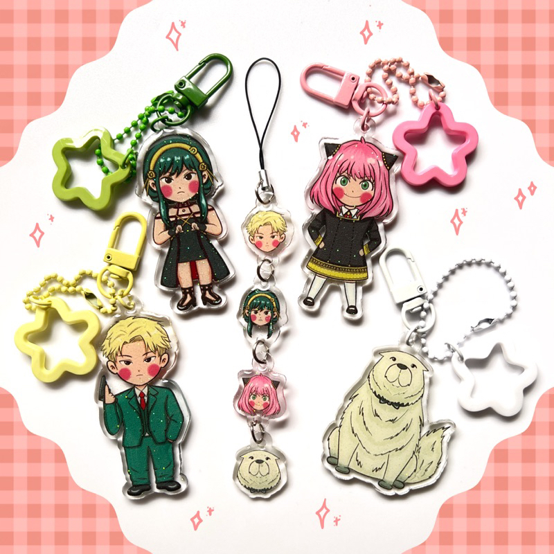 KEYCHAIN SPY X FAMILY | Gantungan Spy x family | Phonecharm