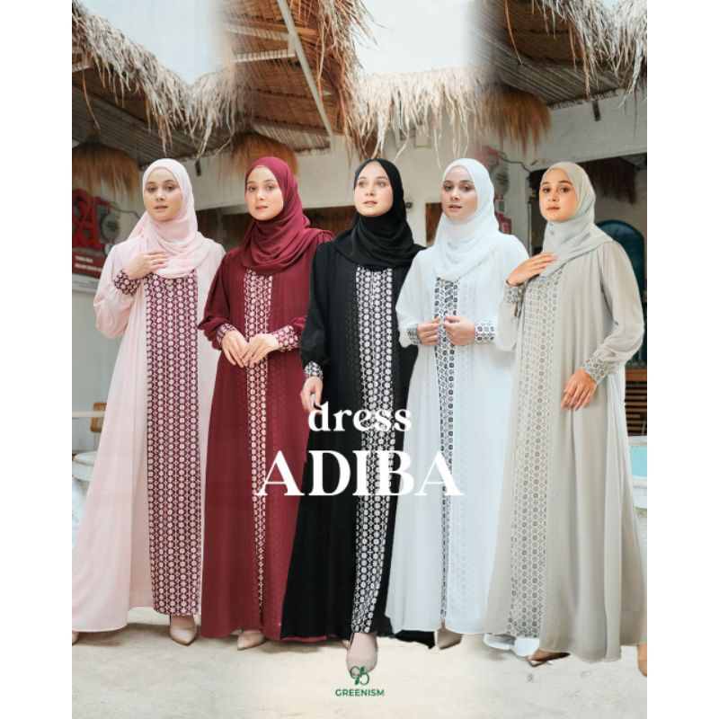 ADIBA DRESS BY GREENISM/ADIBA DRESS GREENISM/GAMIS BY GREENISM/DRESS BY GREENISM/ADIBA DRESS BY GREE