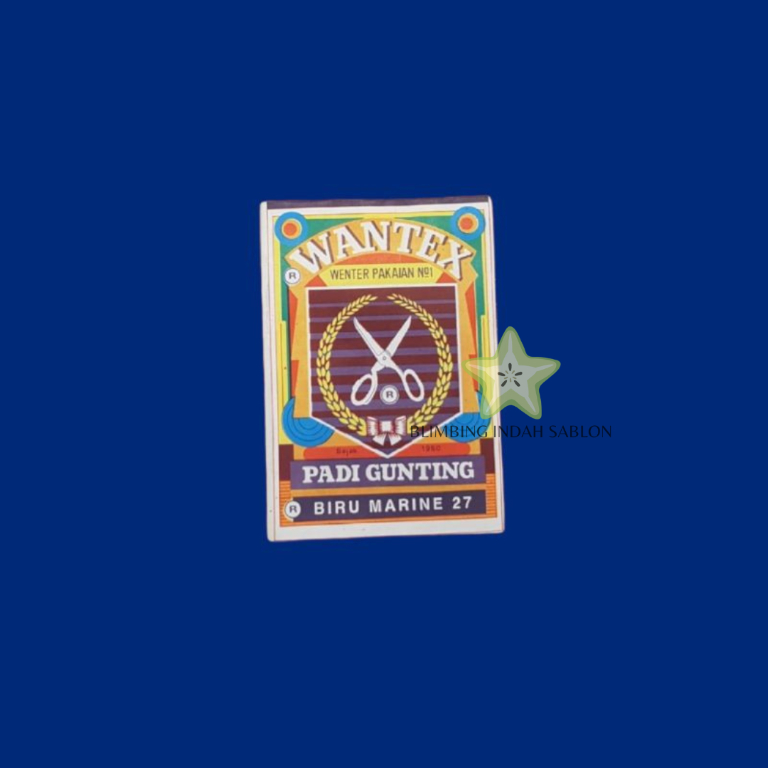 Wantex Biru Marine BLIMBING INDAH SABLON MALANG Best Quality Wenter Padi Gunting Pewarna Textil Tie 