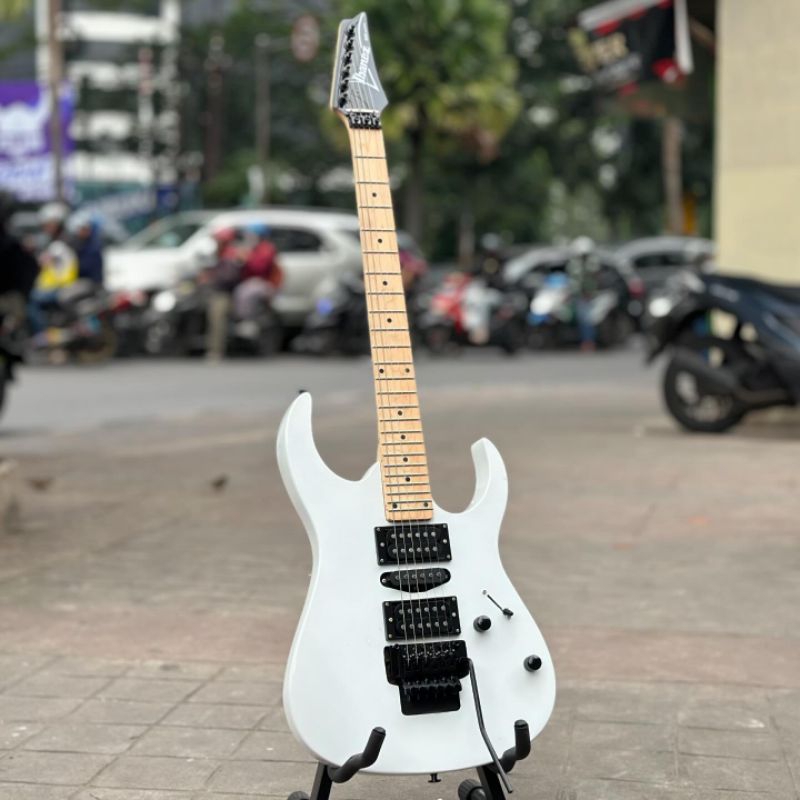 GITAR ELEKTRIK IBANEZ RG UPDOWN WHITE Neck Maple Frettboard Rosewood/Maple