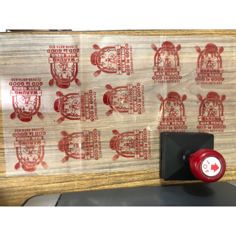 

tyvf Stempel Plastik / Sterofoam / Cup + Free Tinta