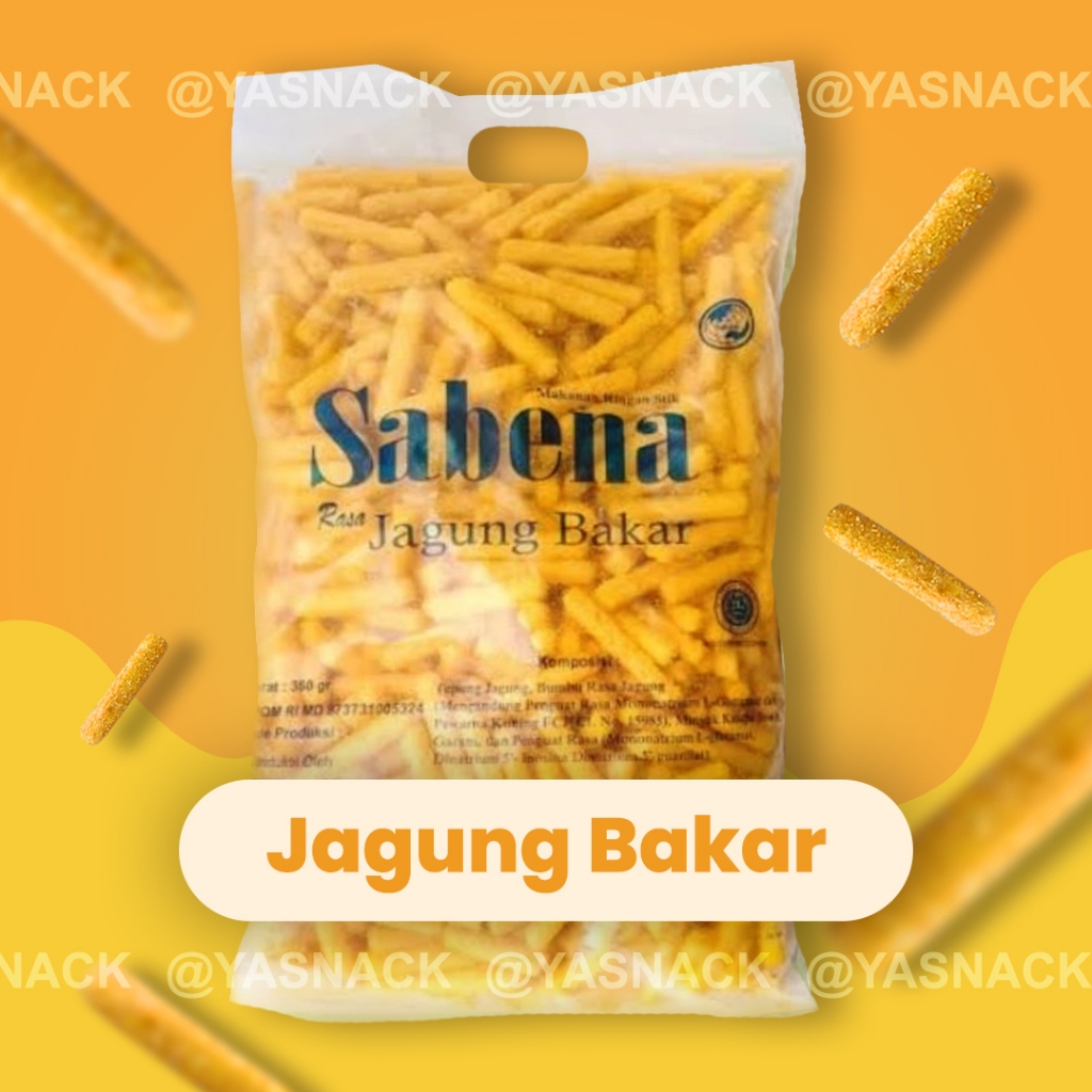 

Sabena Stick Jagung Bakar 360gr / Snack Stick