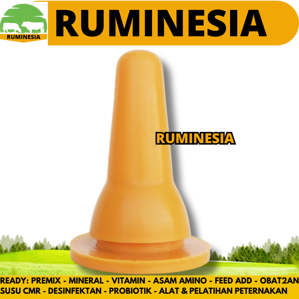 DOT KAMBING SILIKON COKLAT TEBAL - Dot Cempe Silikon Coklat Berkualitas - Dot Anak Kambing