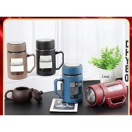 BOTOL KACA CANGKIR/BOTOL MINUM MODEL GELAS KACA MOTIF KOTAK