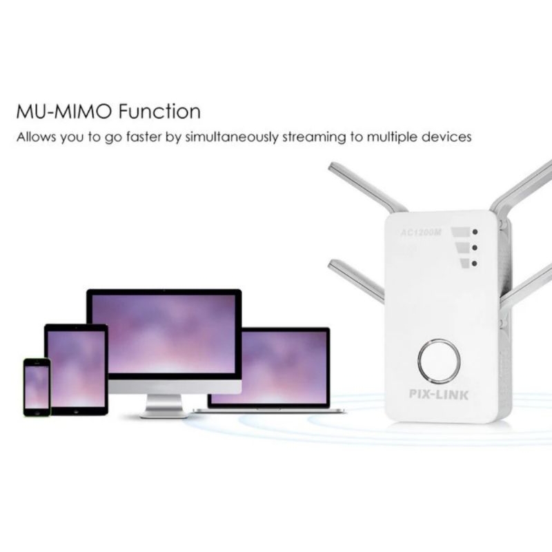 PIX-LINK LV-AC09 DUAL Band AP 1200Mbps Wirelles Wifi Repeater