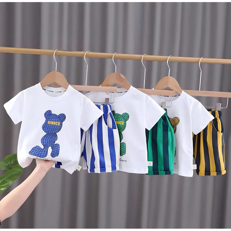 Pakaian anak laki laki 5-12 Tahun / Baju anak cowok keren / Setelan anak cowok Bear