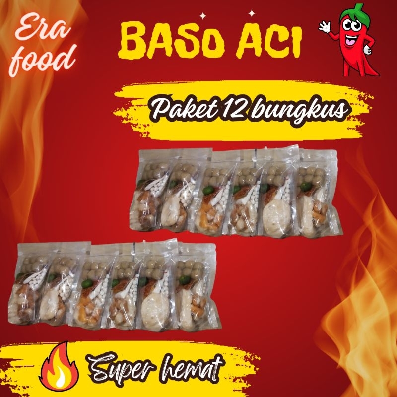 

12 BUNGKUS BASO ACI HOME MADE PAKET SUPER HEMAT