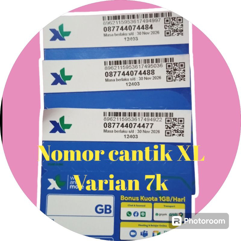 nomor cantik XL kartu perdana cantik xl nomor cantik