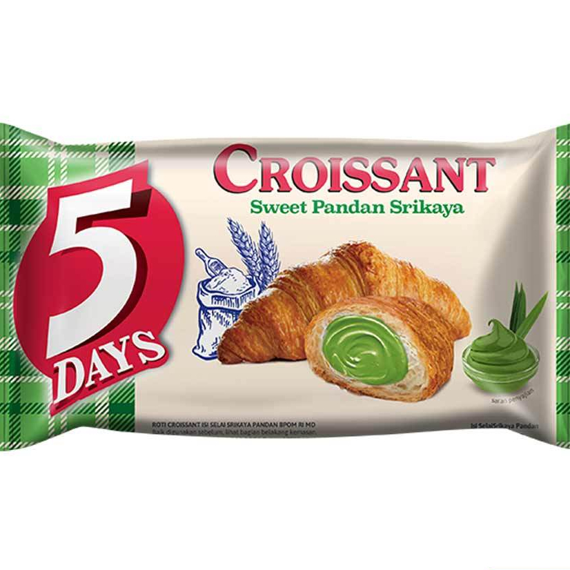 

5 DAYS Croissant Sweet Pandan Srikaya 60gr