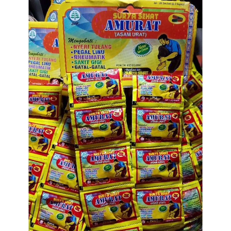 

JAMU AMURAT satu renteng 20 saset original